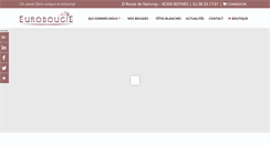 Desktop Screenshot of eurobougie.com
